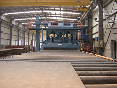 Steel Plate Model Surface Cleaning Machine